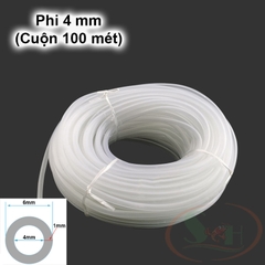 Dây oxy co2 dẻo PVC 4, 8 mm