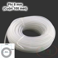 Dây oxy co2 dẻo PVC 4, 8 mm