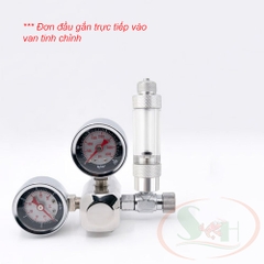 Đếm giọt co2 Mufan Bubble Counter đơn, đôi đầu