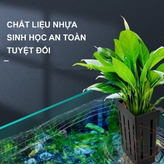 Giỏ nhựa trồng cây thủy canh móc thành hồ