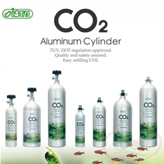 Bình co2 nhôm Ista 0.5L, 1L, 2L, 3L Aluminum Cylinder