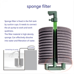 Lọc bio đôi Atman Sponge Filter bông tam giác