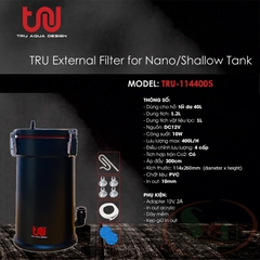 Lọc thùng mini TRU PVC Nano External Filter