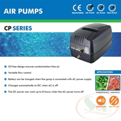 Máy sủi oxy tích điện Hailea CP 40, 60, 100, 120 Air Pump