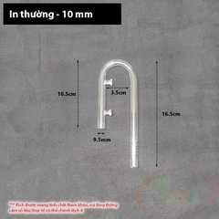 Ống in out thủy tinh mini OEM 10, 12, 16 mm