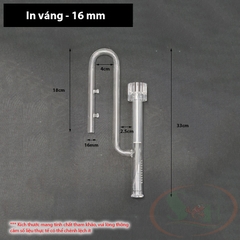 Ống in out thủy tinh mini OEM 10, 12, 16 mm