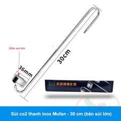 Sủi co2 thanh inox Mufan