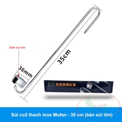 Sủi co2 thanh inox Mufan