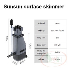 Lọc váng Sunsun JY 02, 03 Mini Surface Skimmer