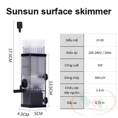 Lọc váng Sunsun JY 02, 03 Mini Surface Skimmer