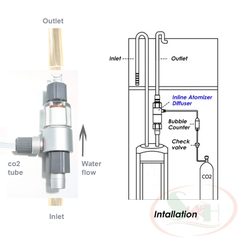 Trộn co2 Qanvee Out tank Atomizer M1, M2