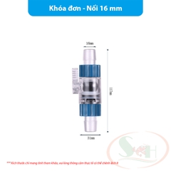 Van khóa dòng Marine nối chuyển phi 12, 16, 20 mm