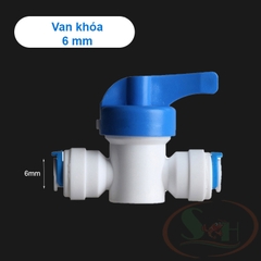 Van khớp co nối chuyển ống dây RO 6, 10 mm