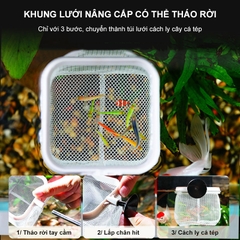 Vợt cá tép 3D nâng cấp linh động