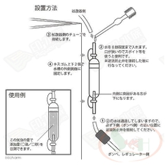 Đếm giọt co2 thủy tinh ống thẳng, xoắn ốc