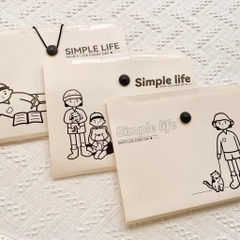 File đựng tài liệu nhiều ngăn Simple life - Dụng cụ lưu trữ giấy tờ