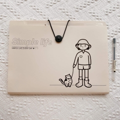 File đựng tài liệu nhiều ngăn Simple life - Dụng cụ lưu trữ giấy tờ