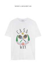 C@sablanca Casaway Tennis T-Shirt in white  cx2