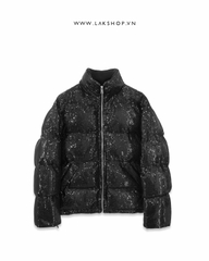 Black Squin Bling  Puffer Jacket cs3