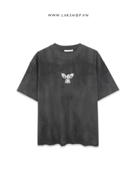 Áo Oversized Eagle Print Washed T-shirt