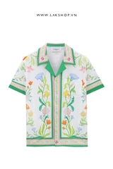 C@s@bl@nc@ L'Arche Fleurie Short Sleeve Shirt