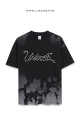 Áo Oversized Unloose Stud T-shirt in Black  cx2