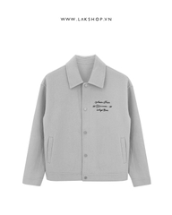 Grey Pressed Gown Embroided Shirt Jacket cs2