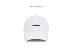 JlL SANDER Logo Baseball Cap in White