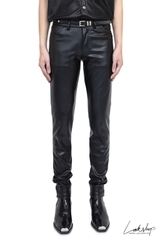 [HOT] Quần Black Faux Leather Skinny Trousers cx2