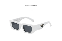 Pr@da Symbole Sunglasses in White