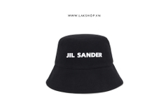 JlL SANDER Logo Black Bucket Hat