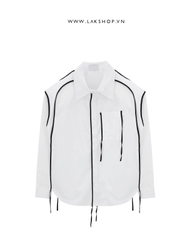 Áo Oversized White Border Shirt