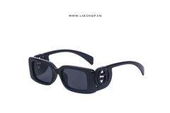 GG Lock Narrow Rectangular Sunglasses