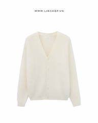 Oversized Cream White Bling Sweater Cardigan cs2