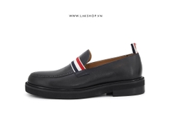 Th0m Br0wne Tricolour Band Leather Loafers Shoes