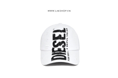 Djesel Logo Print White Baseball Cap