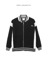 Áo Black & White Zipper Cardigan Sweater cs2