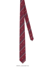 Cà Vạt University Red Striped Tie