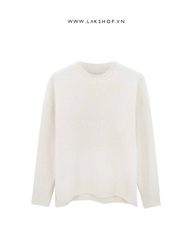 Áo White Classic Velvet Sweater cs2
