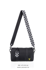 Loujs Vujtton  City Keepall Black with Checkerboard Bag