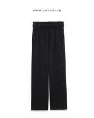 Quần Double Waistband Black Sweatpant