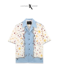 Áo Lak Studios Ocean Seashell Print Shirt