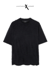 Áo Lak Studios Tassels Fringes Feather Black T-shirt cs2