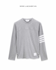 T.B Grey 4-Bar Striped Crewneck Sweatshirt cs2