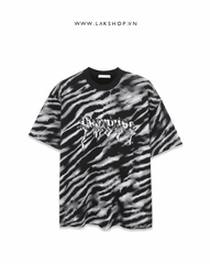 Oversized Black Animal Print T-shirt