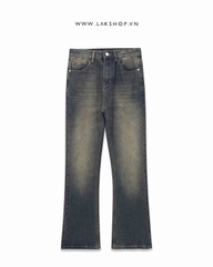 Quần Blue/Yellow Washed Flared Pants