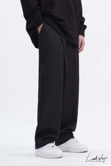 Black Loose Belted Trousers cs2