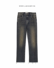 Quần Blue/Yellow Washed Cropped Jean