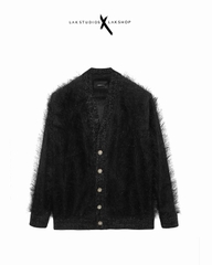 Áo Lak Studios Tassels Black Cardigan cs2