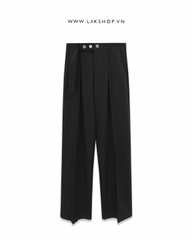 Quần Black 3-Button Wide-leg Pants